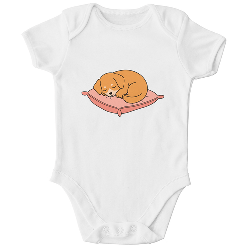 Baby Body Bio Baumwolle - Hund schläft - KinderMode Shop super angenehm Online Kaufen Bestellen Deutschland