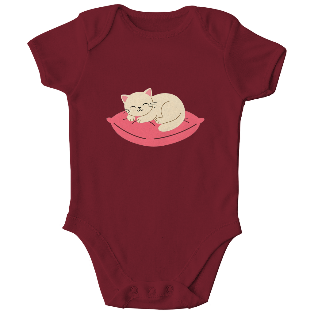 Baby Body Bio Baumwolle - Katze schläft - KinderMode Shop super angenehm Online Kaufen Bestellen Deutschland