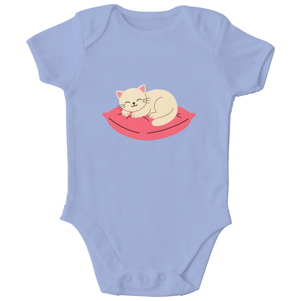 Baby Body Bio Baumwolle - Katze schläft - KinderMode Shop super angenehm Online Kaufen Bestellen Deutschland