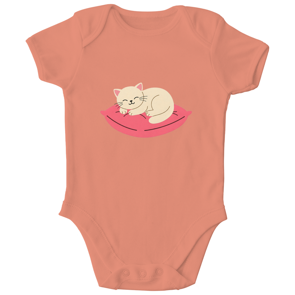 Baby Body Bio Baumwolle - Katze schläft - KinderMode Shop super angenehm Online Kaufen Bestellen Deutschland