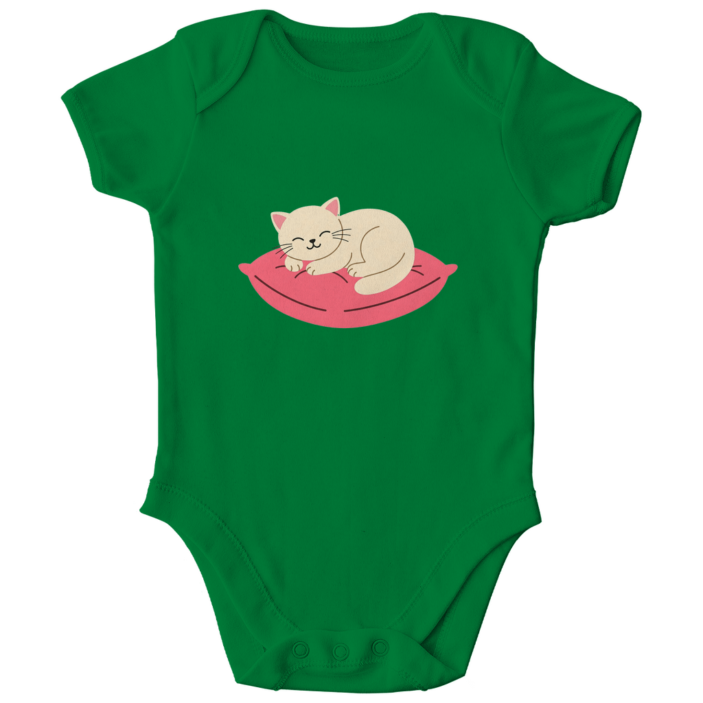 Baby Body Bio Baumwolle - Katze schläft - KinderMode Shop super angenehm Online Kaufen Bestellen Deutschland