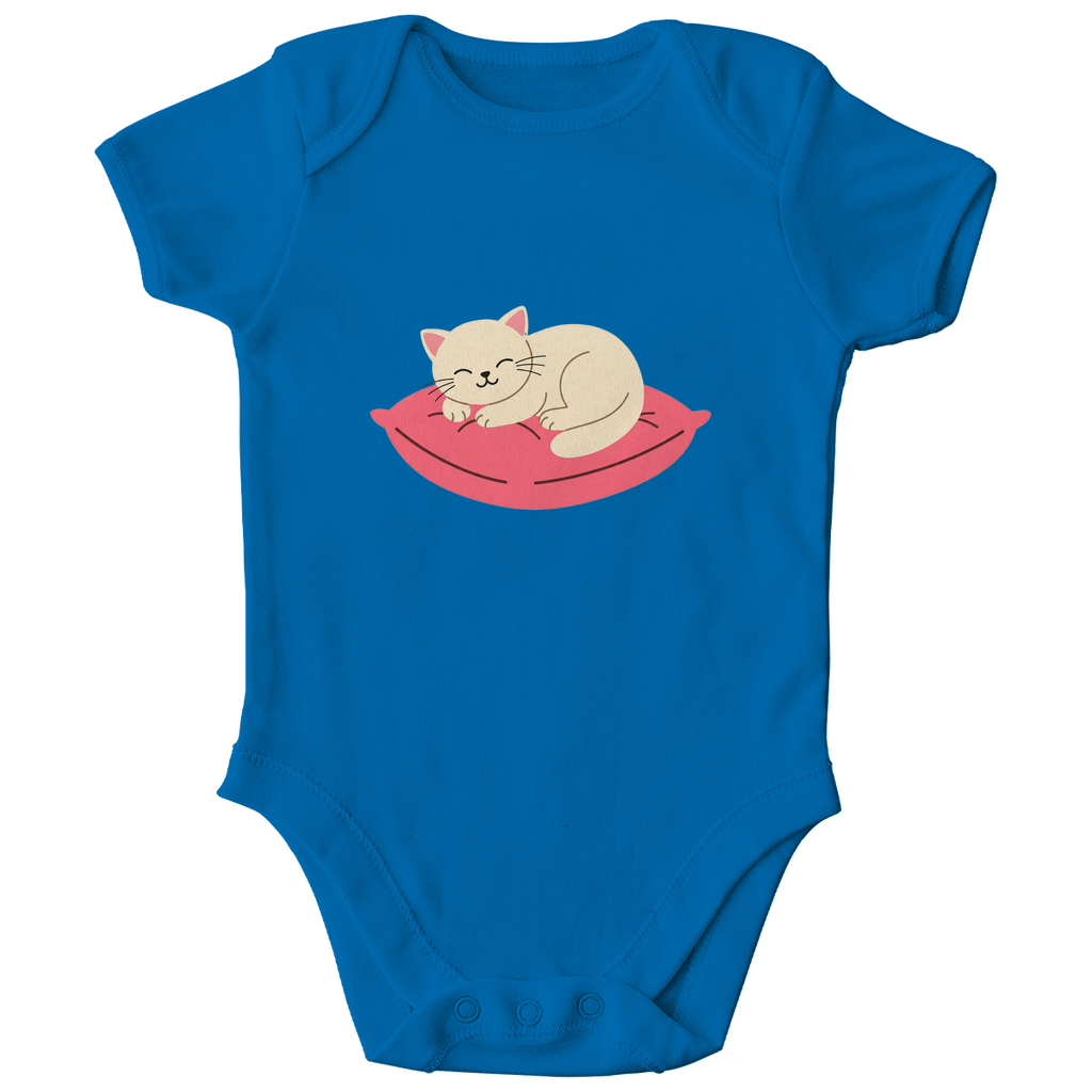 Baby Body Bio Baumwolle - Katze schläft - KinderMode Shop super angenehm Online Kaufen Bestellen Deutschland