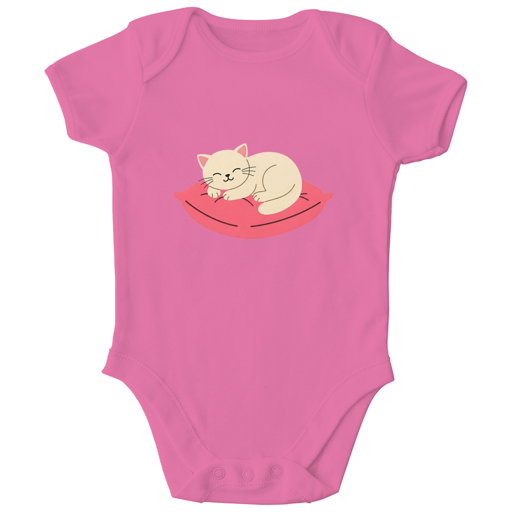 Baby Body Bio Baumwolle - Katze schläft - KinderMode Shop super angenehm Online Kaufen Bestellen Deutschland