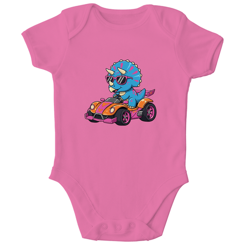 Baby Body Bio Baumwolle - Süßer Dino im Rennwagen online bestellen kaufen