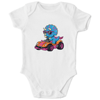 Baby Body Bio Baumwolle - Süßer Dino im Rennwagen online bestellen kaufen