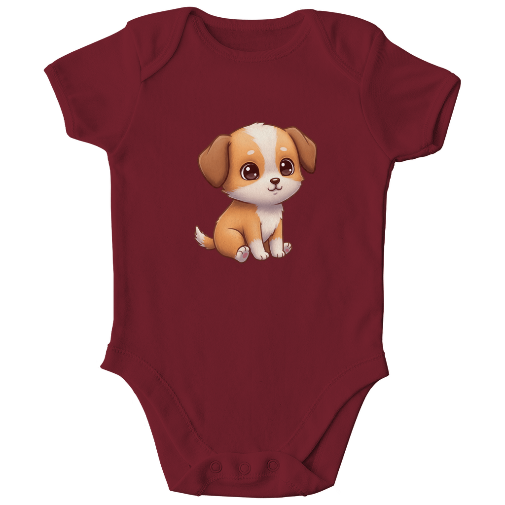 Baby Body Bio Baumwolle - Süßer Hund - KinderMode Shop super angenehm Online Kaufen Bestellen Deutschland
