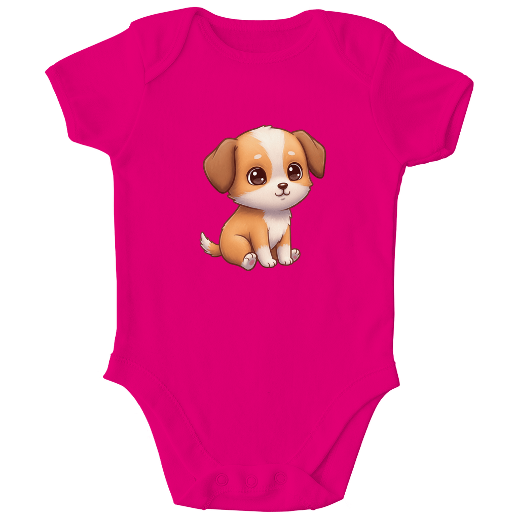 Baby Body Bio Baumwolle - Süßer Hund - KinderMode Shop super angenehm Online Kaufen Bestellen Deutschland
