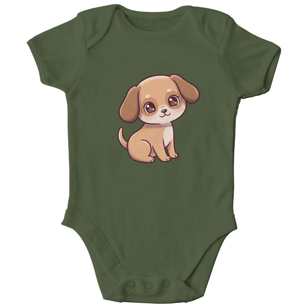 Baby Body Bio Baumwolle - Süßer Hund - KinderMode Shop super angenehm Online Kaufen Bestellen Deutschland