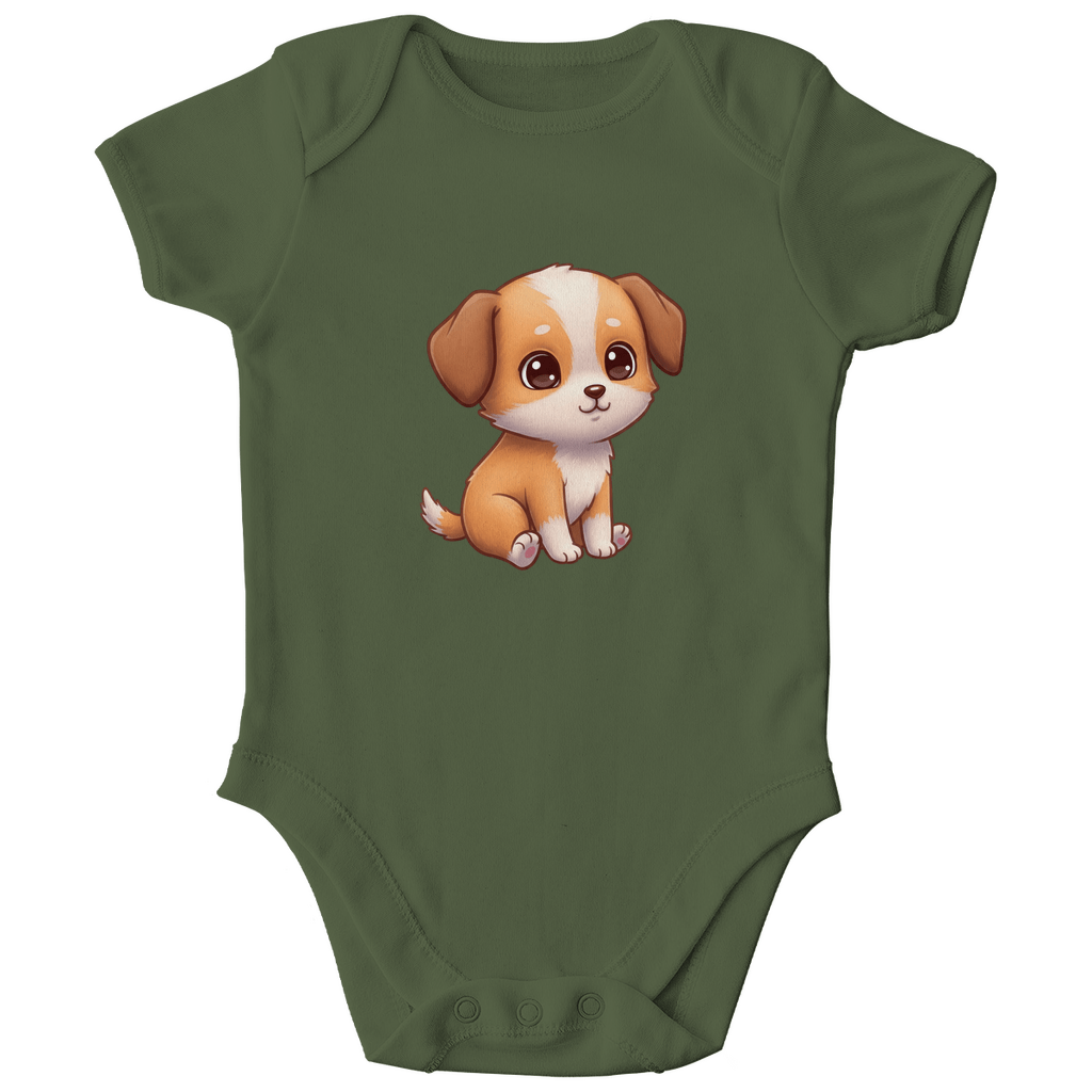 Baby Body Bio Baumwolle - Süßer Hund - KinderMode Shop super angenehm Online Kaufen Bestellen Deutschland