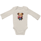 Baby Body Suite Langarm, Bio Baumwolle - Hund, Eis, Sommer online bestellen kaufen
