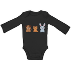Baby Body Suite Langarm, Bio Baumwolle - Hund, Katze, Hase online bestellen kaufen