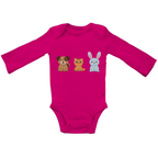 Baby Body Suite Langarm, Bio Baumwolle - Hund, Katze, Hase online bestellen kaufen