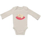 Baby Body Suite Langarm, Bio Baumwolle - Katze schläft online bestellen kaufen