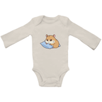 Baby Body Suite Langarm, Bio Baumwolle - Süßer Hamster, Kissen online bestellen kaufen