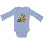 Baby Body Suite Langarm, Bio Baumwolle - Süßer Hund Bulldozer online bestellen kaufen