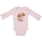 Baby Body Suite Langarm, Bio Baumwolle - Süßer Hund online bestellen kaufen