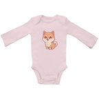 Baby Body Suite Langarm, Bio Baumwolle - Süßer Hund online bestellen kaufen