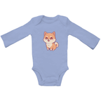 Baby Body Suite Langarm, Bio Baumwolle - Süßer Hund online bestellen kaufen