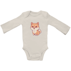 Baby Body Suite Langarm, Bio Baumwolle - Süßer Hund online bestellen kaufen