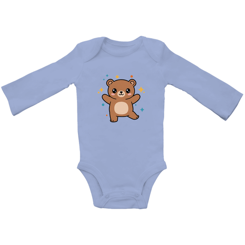 Baby Body Suite Langarm, Bio Baumwolle - Teddy Bär online bestellen kaufen