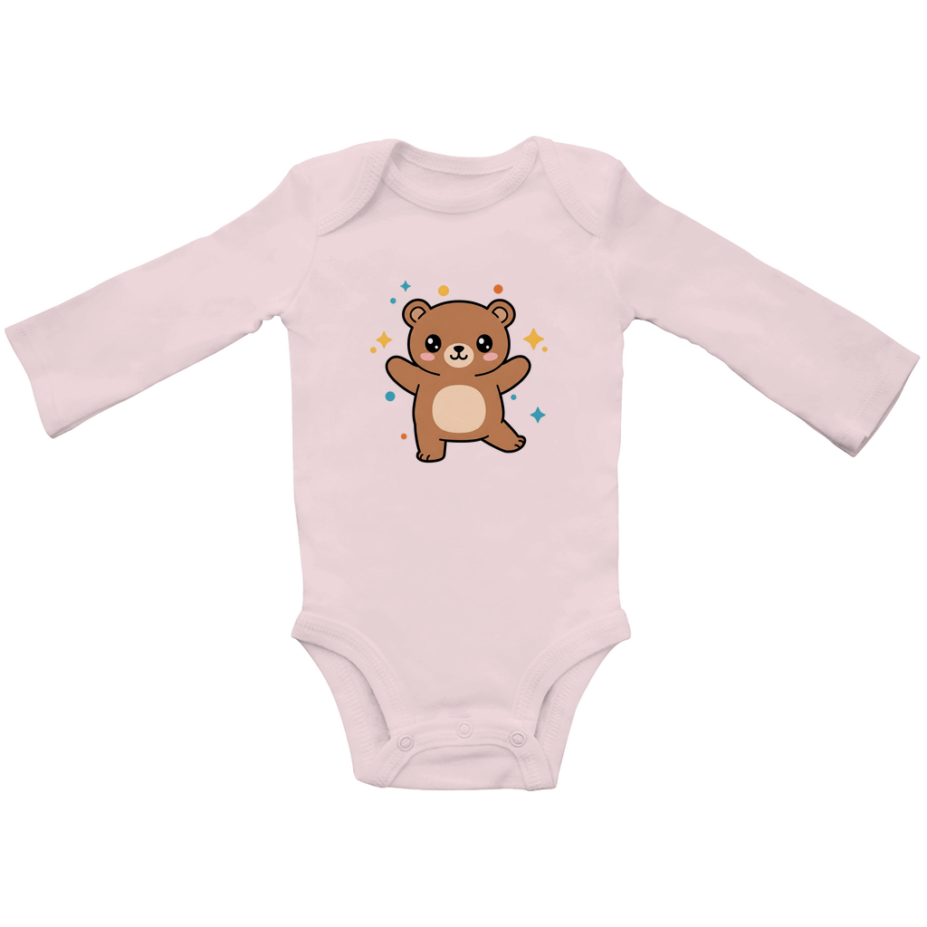 Baby Body Suite Langarm, Bio Baumwolle - Teddy Bär - KinderMode Shop super angenehm Online Kaufen Bestellen Deutschland