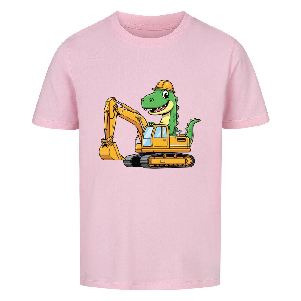 Cooles Kinder T-Shirt - Dino im Bagger online bestellen kaufen