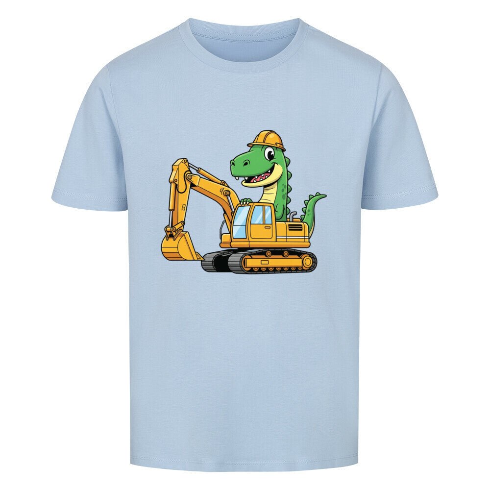 Cooles Kinder T-Shirt - Dino im Bagger online bestellen kaufen