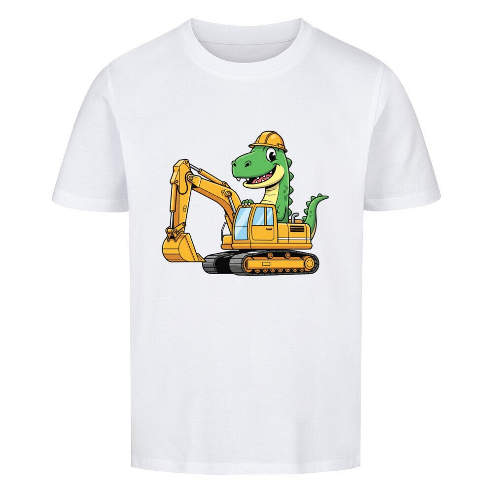 Cooles Kinder T-Shirt - Dino im Bagger online bestellen kaufen
