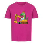 Cooles Kinder T-Shirt - Dino im Bagger online bestellen kaufen