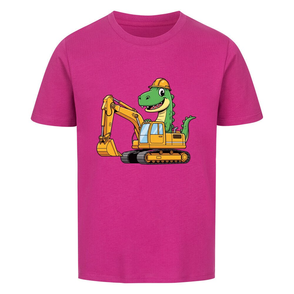 Cooles Kinder T-Shirt - Dino im Bagger online bestellen kaufen