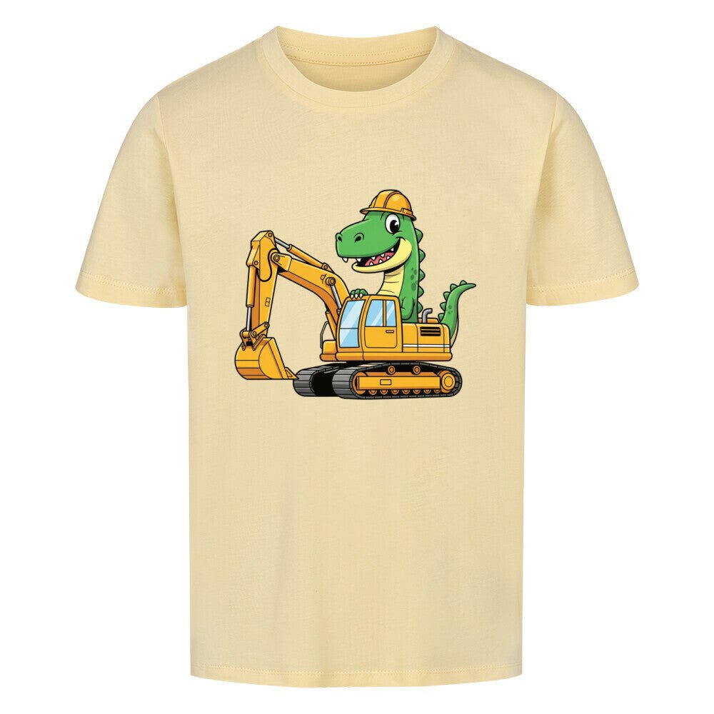 Cooles Kinder T-Shirt - Dino im Bagger online bestellen kaufen