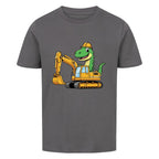 Cooles Kinder T-Shirt - Dino im Bagger online bestellen kaufen