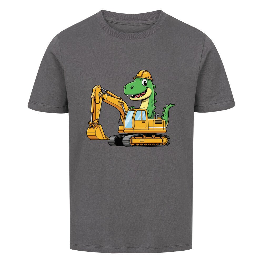 Cooles Kinder T-Shirt - Dino im Bagger online bestellen kaufen