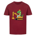 Cooles Kinder T-Shirt - Dino im Bagger online bestellen kaufen