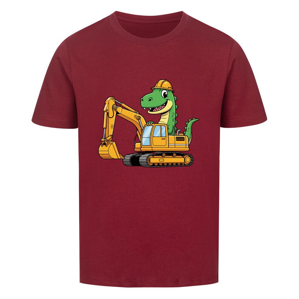 Cooles Kinder T-Shirt - Dino im Bagger online bestellen kaufen
