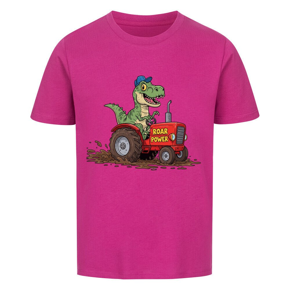 Cooles Kinder T-Shirt - Dinosaurier Rex mit Traktor Motiv online bestellen kaufen
