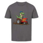 Cooles Kinder T-Shirt - Dinosaurier Rex mit Traktor Motiv online bestellen kaufen