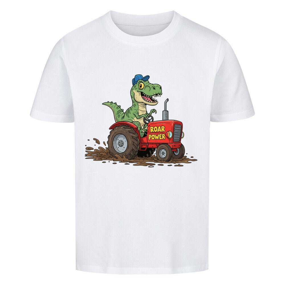 Cooles Kinder T-Shirt - Dinosaurier Rex mit Traktor Motiv online bestellen kaufen