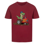 Cooles Kinder T-Shirt - Dinosaurier Rex mit Traktor Motiv online bestellen kaufen
