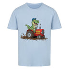 Cooles Kinder T-Shirt - Dinosaurier Rex mit Traktor Motiv online bestellen kaufen