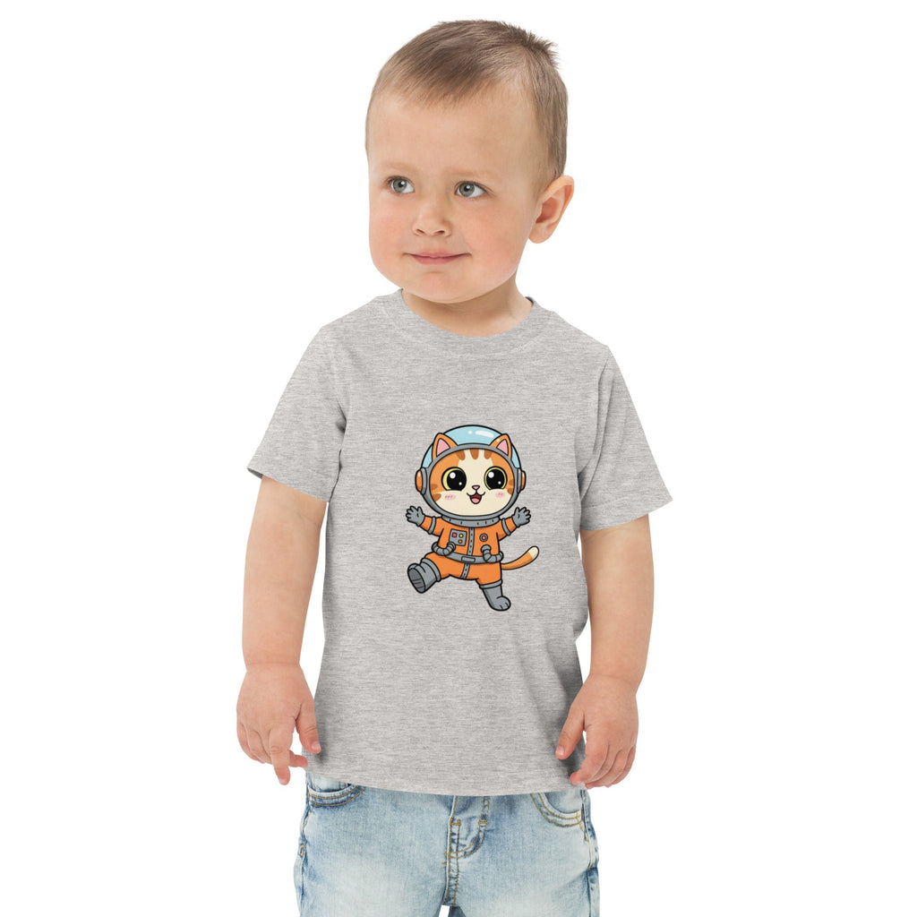 Jersey T-Shirt für Kleinkinder - Astronaut Katze - KinderMode Shop super angenehm Online Kaufen Bestellen Deutschland