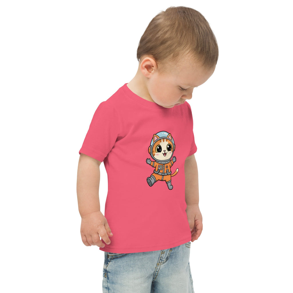Jersey T-Shirt für Kleinkinder - Astronaut Katze - KinderMode Shop super angenehm Online Kaufen Bestellen Deutschland