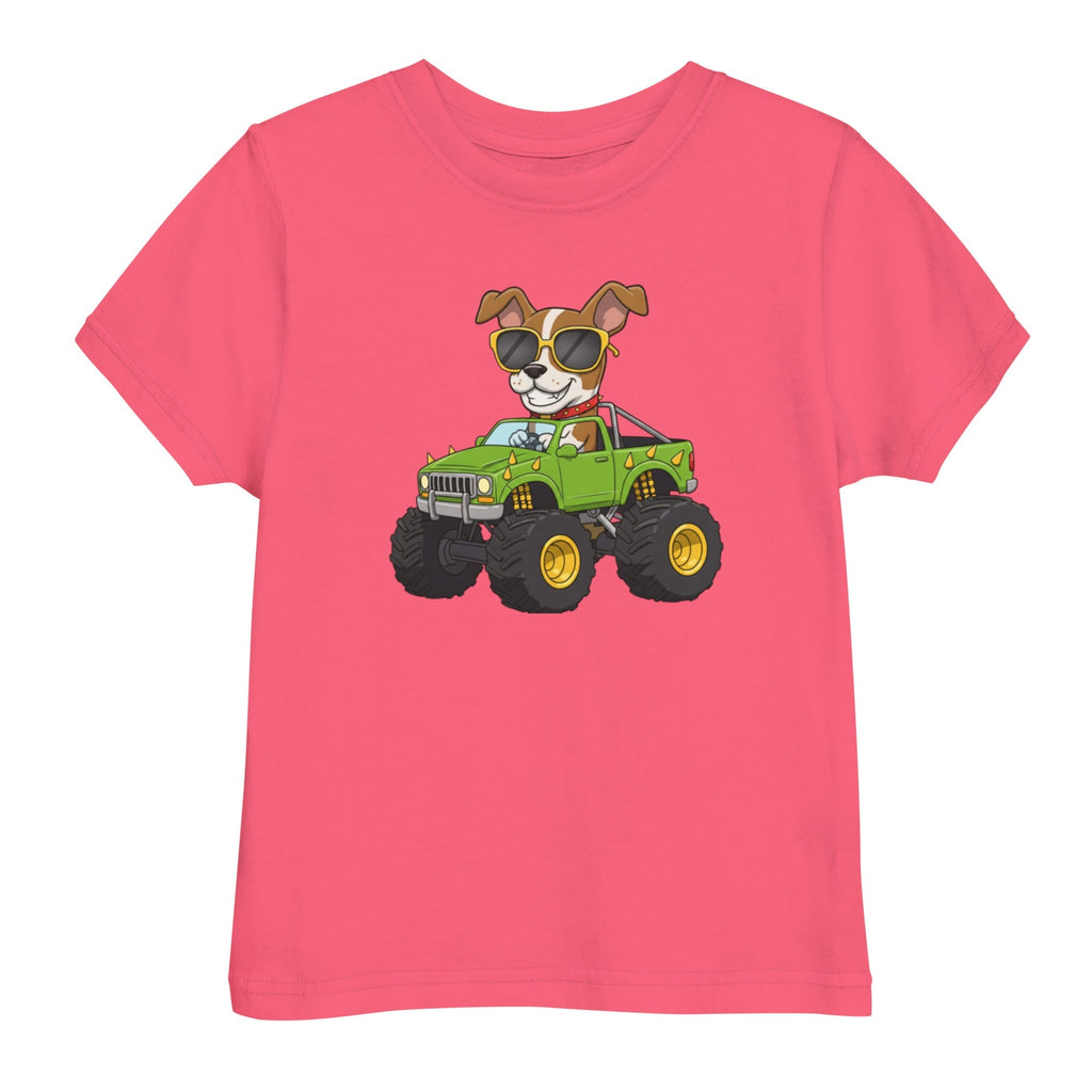 Jersey T-Shirt für Kleinkinder - Cooler Hund, Monstertruck - KinderMode Shop super angenehm Online Kaufen Bestellen Deutschland