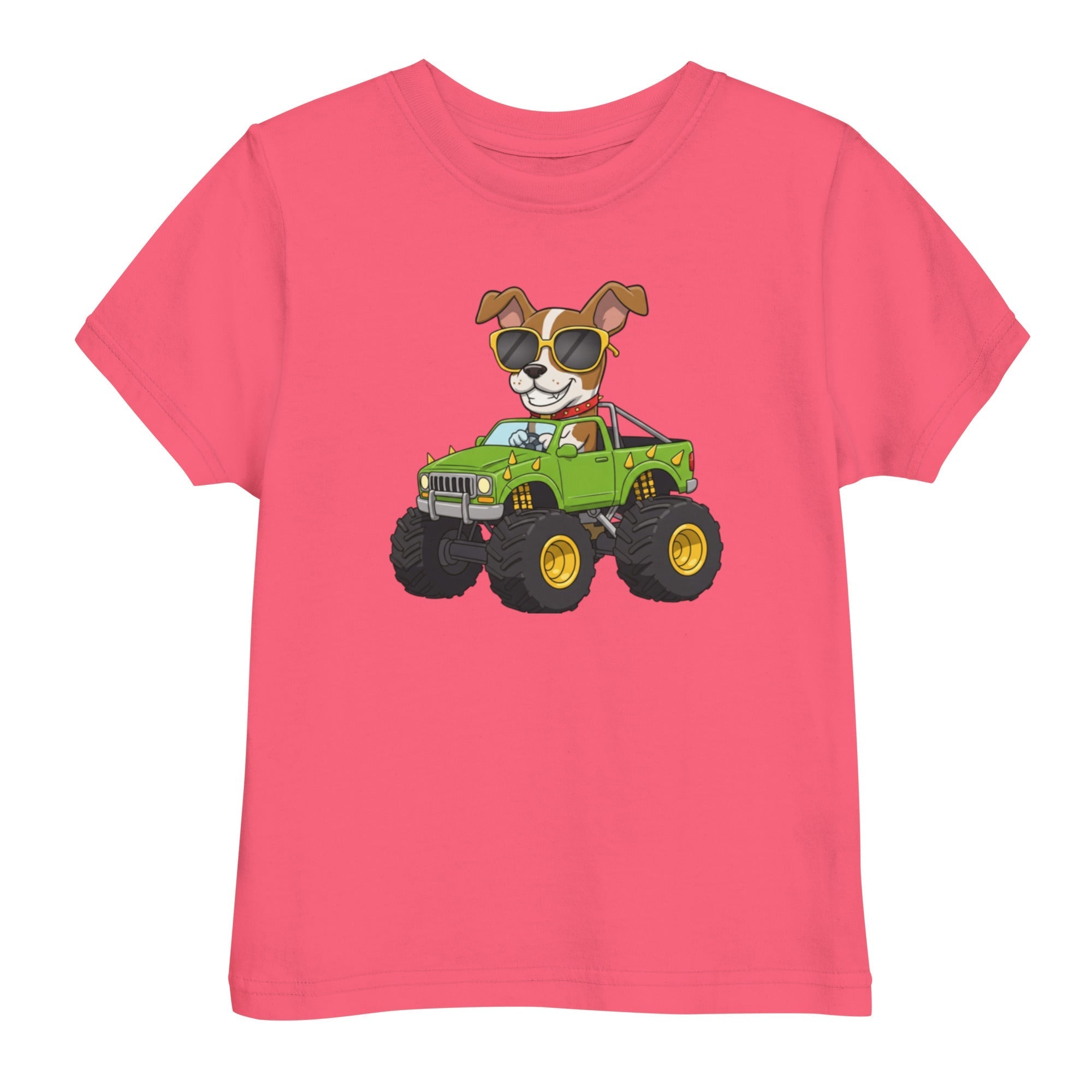 Jersey T-Shirt für Kleinkinder - Cooler Hund, Monstertruck - KinderMode Shop super angenehm Online Kaufen Bestellen Deutschland