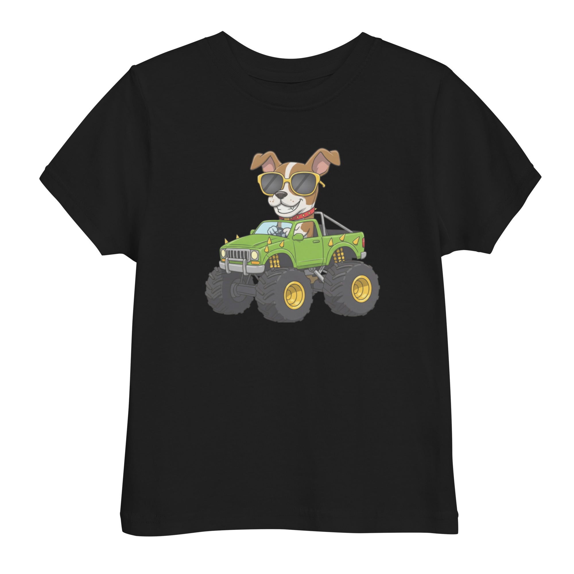 Jersey T-Shirt für Kleinkinder - Cooler Hund, Monstertruck - KinderMode Shop super angenehm Online Kaufen Bestellen Deutschland