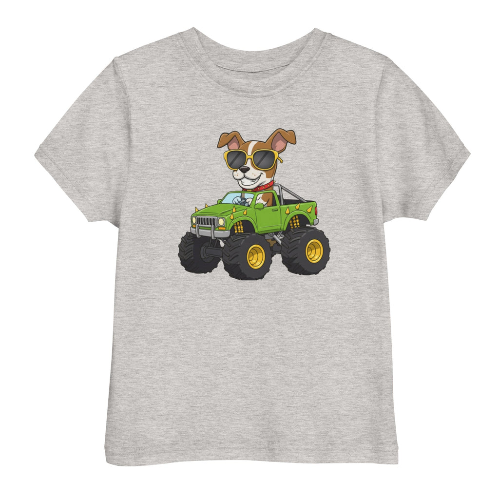 Jersey T-Shirt für Kleinkinder - Cooler Hund, Monstertruck - KinderMode Shop super angenehm Online Kaufen Bestellen Deutschland