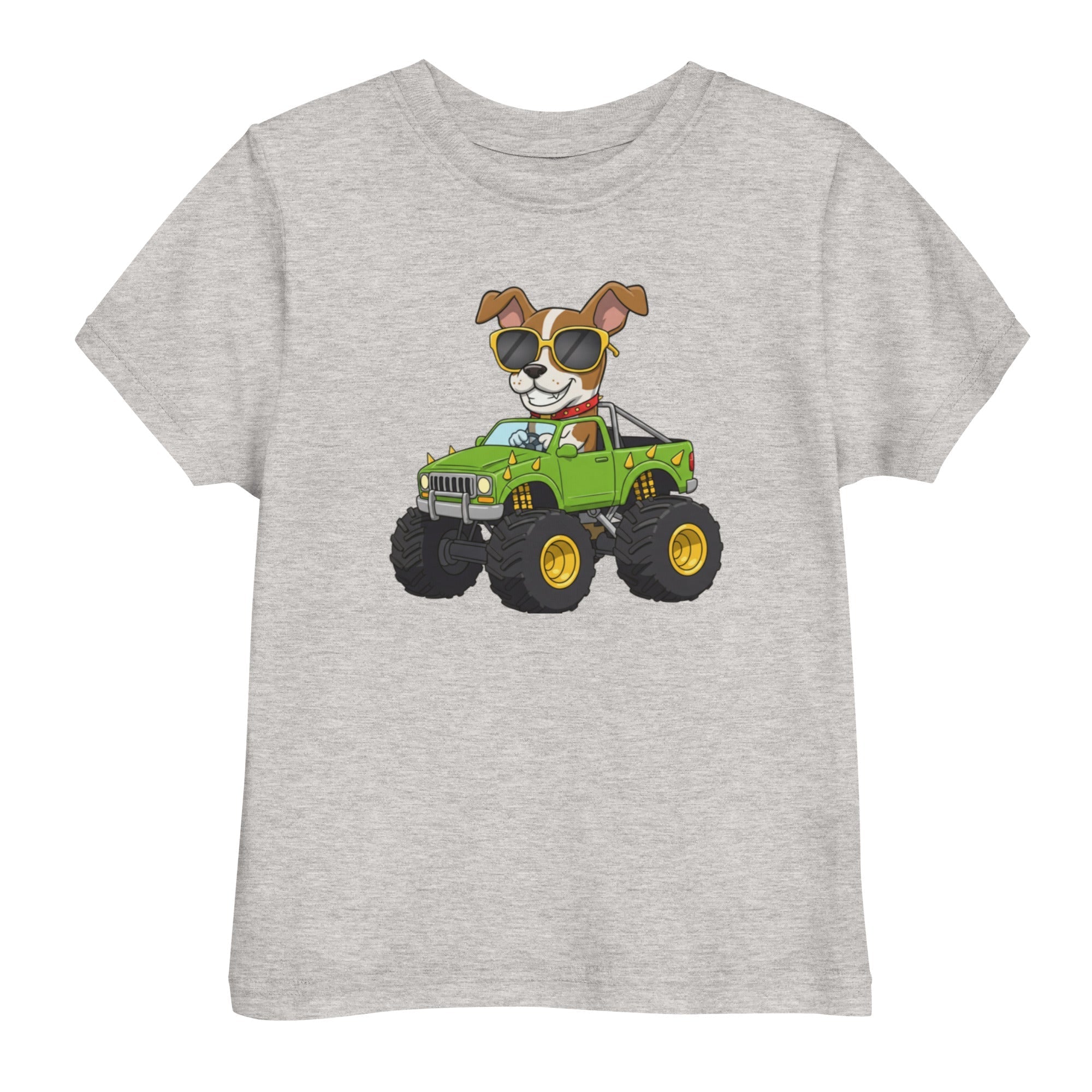 Jersey T-Shirt für Kleinkinder - Cooler Hund, Monstertruck - KinderMode Shop super angenehm Online Kaufen Bestellen Deutschland