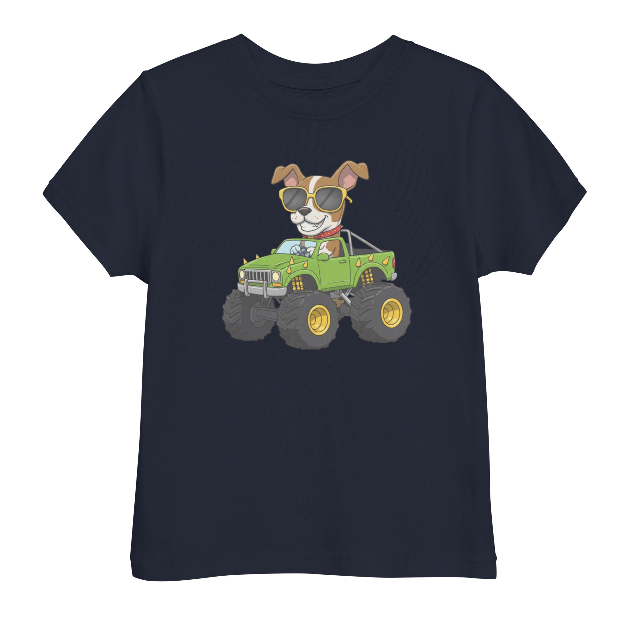 Jersey T-Shirt für Kleinkinder - Cooler Hund, Monstertruck - KinderMode Shop super angenehm Online Kaufen Bestellen Deutschland