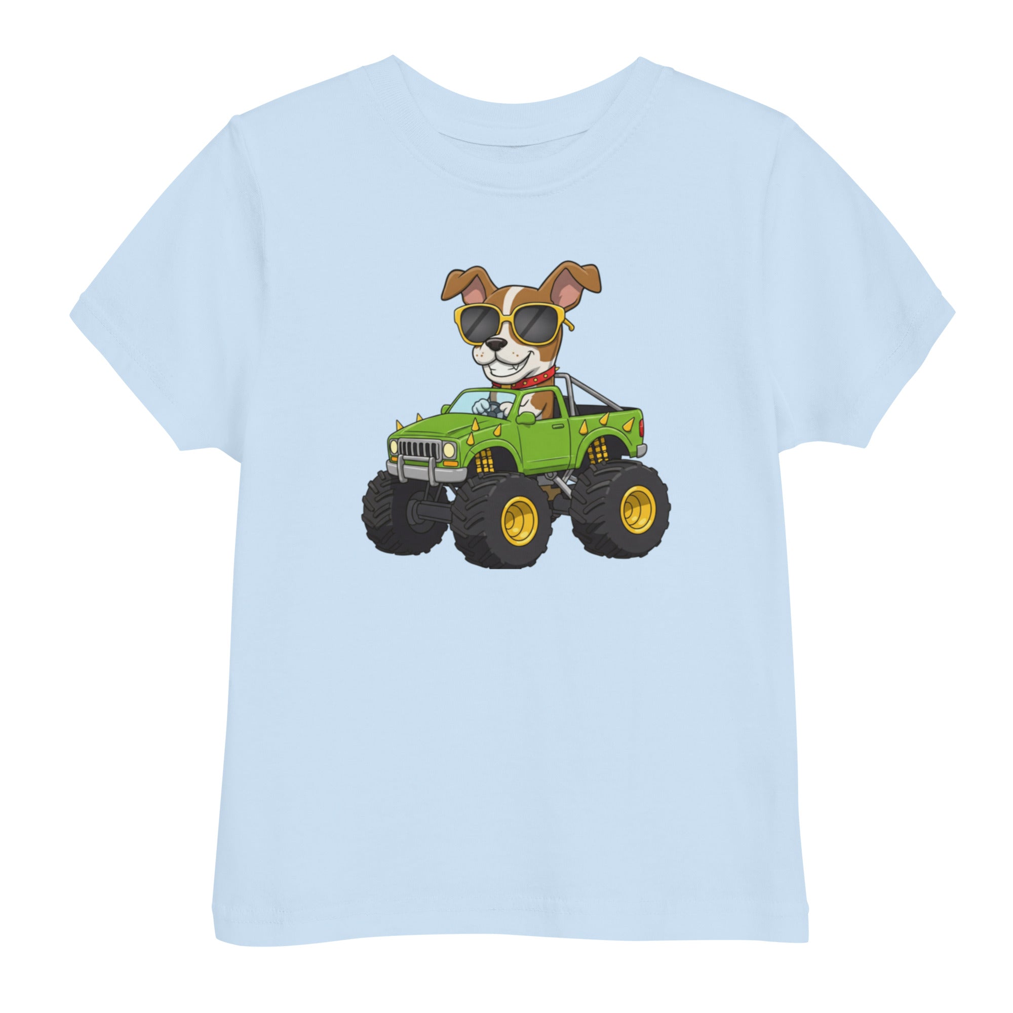 Jersey T-Shirt für Kleinkinder - Cooler Hund, Monstertruck - KinderMode Shop super angenehm Online Kaufen Bestellen Deutschland