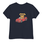 Jersey T-Shirt für Kleinkinder - Cooler Hund, Rennwagen online bestellen kaufen